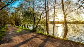 Zachód słońca nad jeziorem Salęt, kwiecień 2024 r. - zdjęcie 49