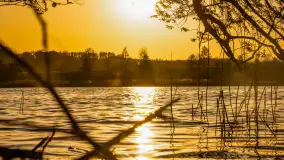 Zachód słońca nad jeziorem Salęt, kwiecień 2024 r. - zdjęcie 33