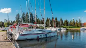 Słoneczne popołudnie w Marina Sośnica w Rynie, kwiecień 2024 r. - zdjęcie 4