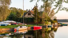 Zachód słońca nad jeziorem Ełckim w Ełku, maj 2024 r. - zdjęcie 5