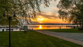 Zachód słońca nad jeziorem Święcajty, kwiecień 2024 r. - zdjęcie 33