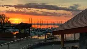 Wschód słońca w PTTK Wilkasy, jezioro Niegocin, maj 2024 r. - zdjęcie 4