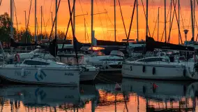 Wschód słońca w PTTK Wilkasy, jezioro Niegocin, maj 2024 r. - zdjęcie 14