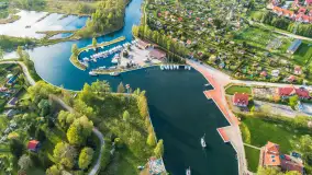 Węgorzewo z lotu ptaka, kwiecień 2024 r. - zdjęcie 7