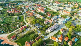 Węgorzewo z lotu ptaka, kwiecień 2024 r. - zdjęcie 6