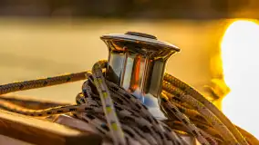 Zachód słońca nad jeziorem Ryńskim z pokładu żaglówki, czerwiec 2024 r. - zdjęcie 6