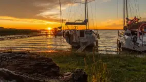 Zachód słońca w przystani Rajcocha, lipiec 2024 r. - zdjęcie 40