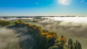 Mgły nad mazurskimi polami i łąkami, październik 2024 r. - zdjęcie 25