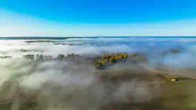 Mgły nad mazurskimi polami i łąkami, październik 2024 r. - zdjęcie 31