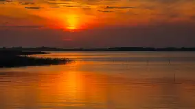 Zachód słońca nad jeziorem Święcajty, Ogonki, wrzesień 2024 r. - zdjęcie 6