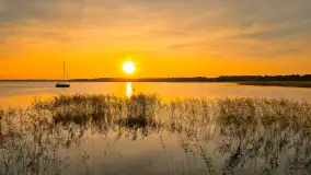 Zachód słońca nad jeziorem Mamry, wrzesień 2024 r. - zdjęcie 3