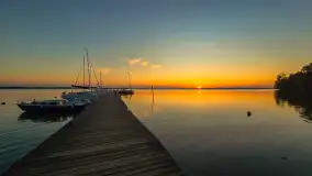 Zachód słońca nad jeziorem Dargin, Dziki Harsz, wrzesień 2024 r. - zdjęcie 11