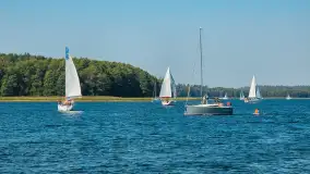 Początek września nad jeziorem Kisajno z wody - zdjęcie 1