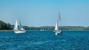 Początek września nad jeziorem Kisajno z wody - zdjęcie 17