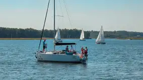 Początek września nad jeziorem Kisajno z wody - zdjęcie 23