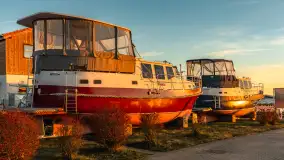 Zachód słońca, Ekomarina Giżycko, grudzień 2024 r. - zdjęcie 22