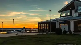 Zachód słońca, Ekomarina Giżycko, grudzień 2024 r. - zdjęcie 20