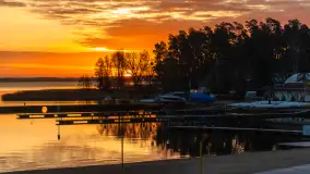 Wschód słońca nad jeziorem Niegocin w Wilkasach, grudzień 2024 r. - zdjęcie 7