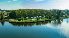 Mikołajki i okoliczne jeziora z drona, wrzesień 2024 r. - zdjęcie 12