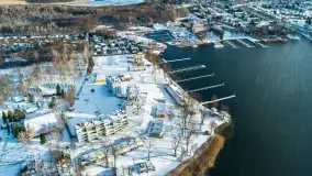 Zimowa zatoka Tracz na zdjęciach z lotu ptaka, styczeń 2025 r. - zdjęcie 9