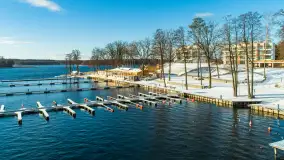 Zimowa zatoka Tracz na zdjęciach z lotu ptaka, styczeń 2025 r. - zdjęcie 18