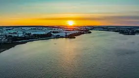 Zachód słońca nad jeziorem Tajty, styczeń 2025 r. - zdjęcie 14