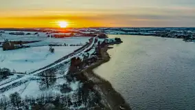 Zachód słońca nad jeziorem Tajty, styczeń 2025 r. - zdjęcie 34