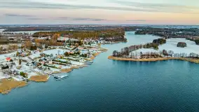 Zachód słońca nad jeziorem Tajty, styczeń 2025 r. - zdjęcie 25