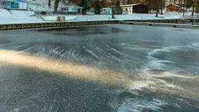 Łabędzi Ostrów w Pięknej Górze w zimowej aurze, styczeń 2025 r. - zdjęcie 18