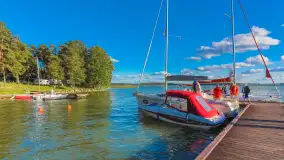 Port Piękny Brzeg nad jeziorem Święcajty w 2018 roku - zdjęcie 8