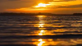 Zachód słońca nad jeziorem Dargin, styczeń 2025 r. - zdjęcie 13