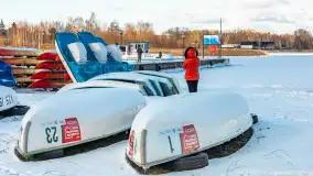 Niedzielne, zimowe popołudnie w Wilkasach nad Niegocinem, luty 2025 r. - zdjęcie 28