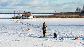 Niedzielne, zimowe popołudnie w Wilkasach nad Niegocinem, luty 2025 r. - zdjęcie 55