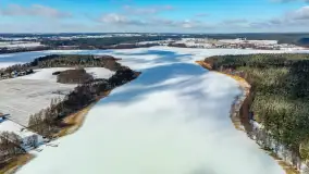 Zatoka Mrówki i jezioro Ryńkie w zimowej odsłonie, luty 2024 r. - zdjęcie 10