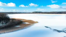 Zatoka Mrówki i jezioro Ryńkie w zimowej odsłonie, luty 2024 r. - zdjęcie 6