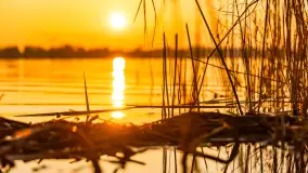 Zachód słońca nad jeziorem Tałty, luty 2025 r. - zdjęcie 3