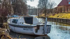 Przedwiośnie w Węgorzewie nad kanałem Młyńskim, marzec 2025 r. - zdjęcie 8