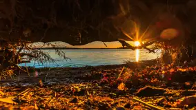 Zachód nad jeziorem Śniardwy, Szeroki Ostrów, marzec 2025 r. - zdjęcie 37