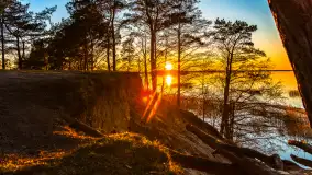 Zachód nad jeziorem Śniardwy, Szeroki Ostrów, marzec 2025 r. - zdjęcie 18