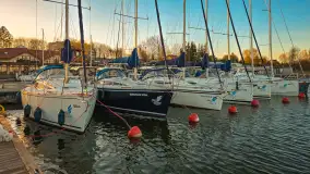 Zachód słońca nad Wilkasami, PTTK Wilkasy, kwiecień 2025 r. - zdjęcie 2