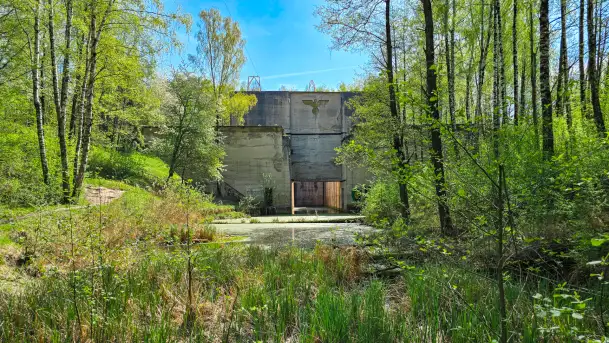 Śluza Leśniewo Górne, Kanał Mazurski, kwiecień 2025 r.