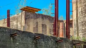 Śluza Leśniewo Górne, Kanał Mazurski, kwiecień 2025 r. - zdjęcie 3