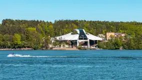 Jezioro Czos, Mrągowo widziane z wody, maj 2025 r. - zdjęcie 10