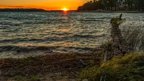 Zachód słońca nad zatoką Tracz i jeziorem Kisajno - zdjęcie 23