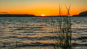 Zachód słońca nad zatoką Tracz i jeziorem Kisajno - zdjęcie 13
