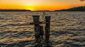 Zachód słońca nad zatoką Tracz i jeziorem Kisajno - zdjęcie 15