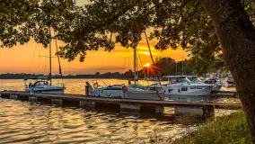 Zachód słońca w porcie Piękny Brzeg, czerwiec 2025 r. - zdjęcie 30