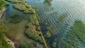 Zachód słońca nad jeziorem Śniardwy i wyspą Szeroki Ostrów, czerwiec 2025 r. - zdjęcie 13