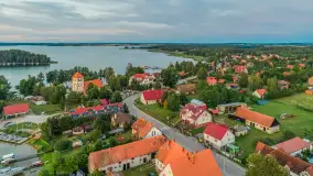 Zachód słońca nad jeziorem Bocznym, Rydzewo z lotu ptaka, lipiec 2025 r. - zdjęcie 41