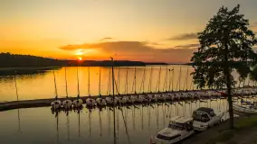 Zachód słońca nad jeziorem Kisajno, Oczy Mazur, lipiec 2025 r.  - zdjęcie 17